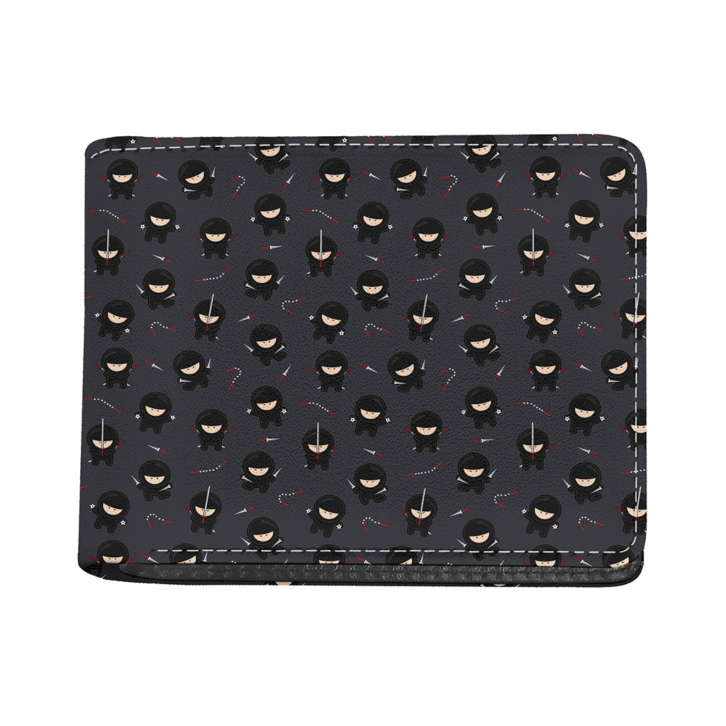 Little Ninja Pattern Print Bifold Wallet