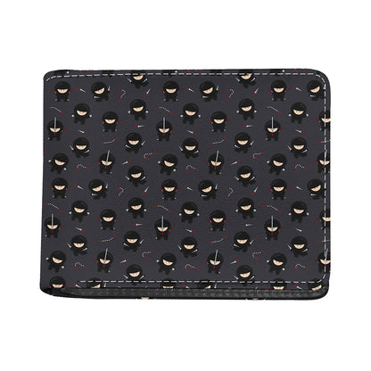 Little Ninja Pattern Print Bifold Wallet