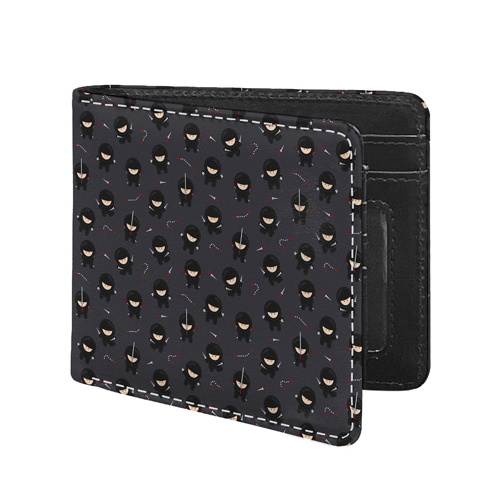 Little Ninja Pattern Print Bifold Wallet