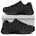 Little Ninja Pattern Print Black Chunky Shoes