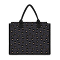 Little Ninja Pattern Print Canvas Tote Bag