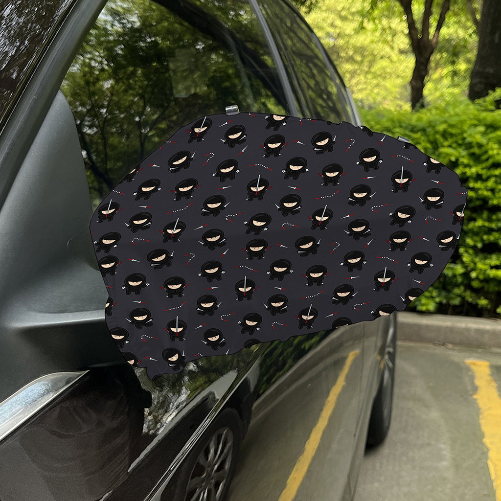 Little Ninja Pattern Print Car Side Mirror Covers
