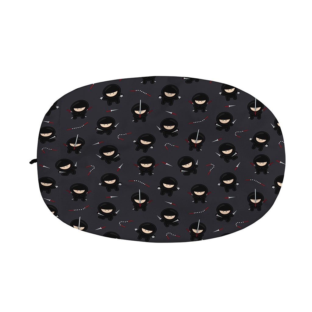 Little Ninja Pattern Print Car Side Mirror Covers