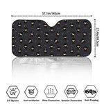 Little Ninja Pattern Print Car Windshield Sun Shade