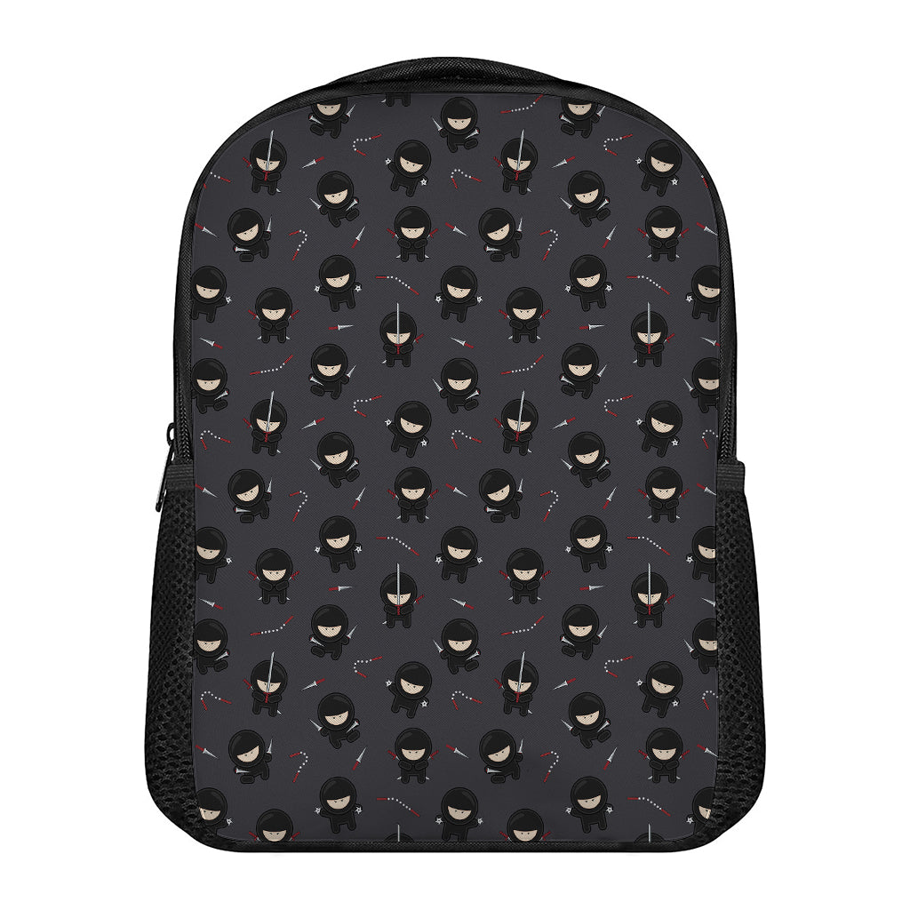 Little Ninja Pattern Print Casual Backpack