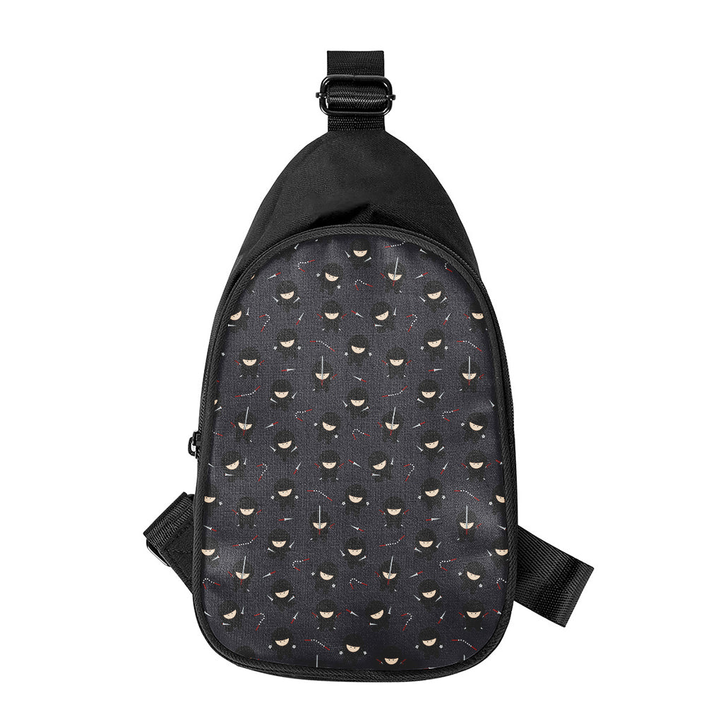 Little Ninja Pattern Print Chest Bag