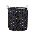 Little Ninja Pattern Print Collapsible Laundry Basket