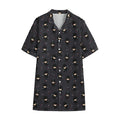 Little Ninja Pattern Print Cotton Hawaiian Shirt
