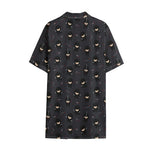 Little Ninja Pattern Print Cotton Hawaiian Shirt
