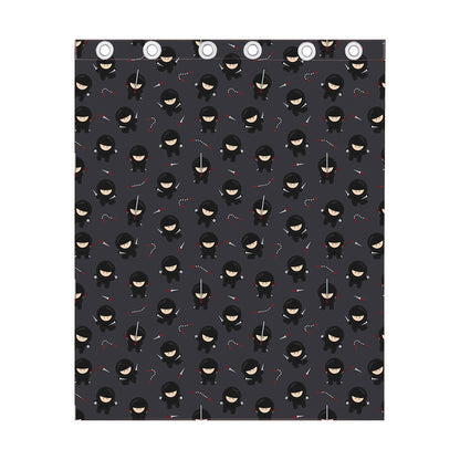 Little Ninja Pattern Print Curtain
