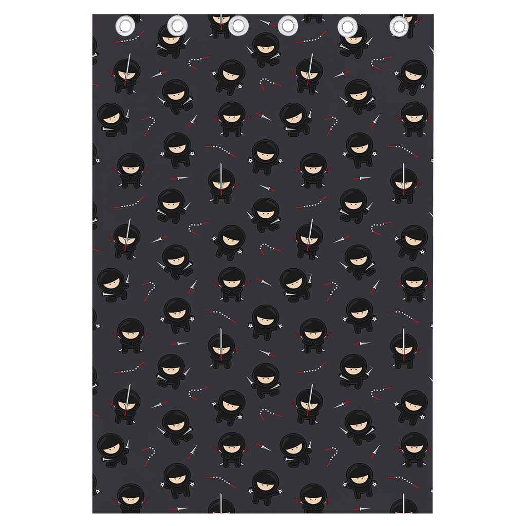 Little Ninja Pattern Print Curtain