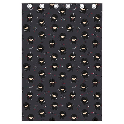 Little Ninja Pattern Print Curtain