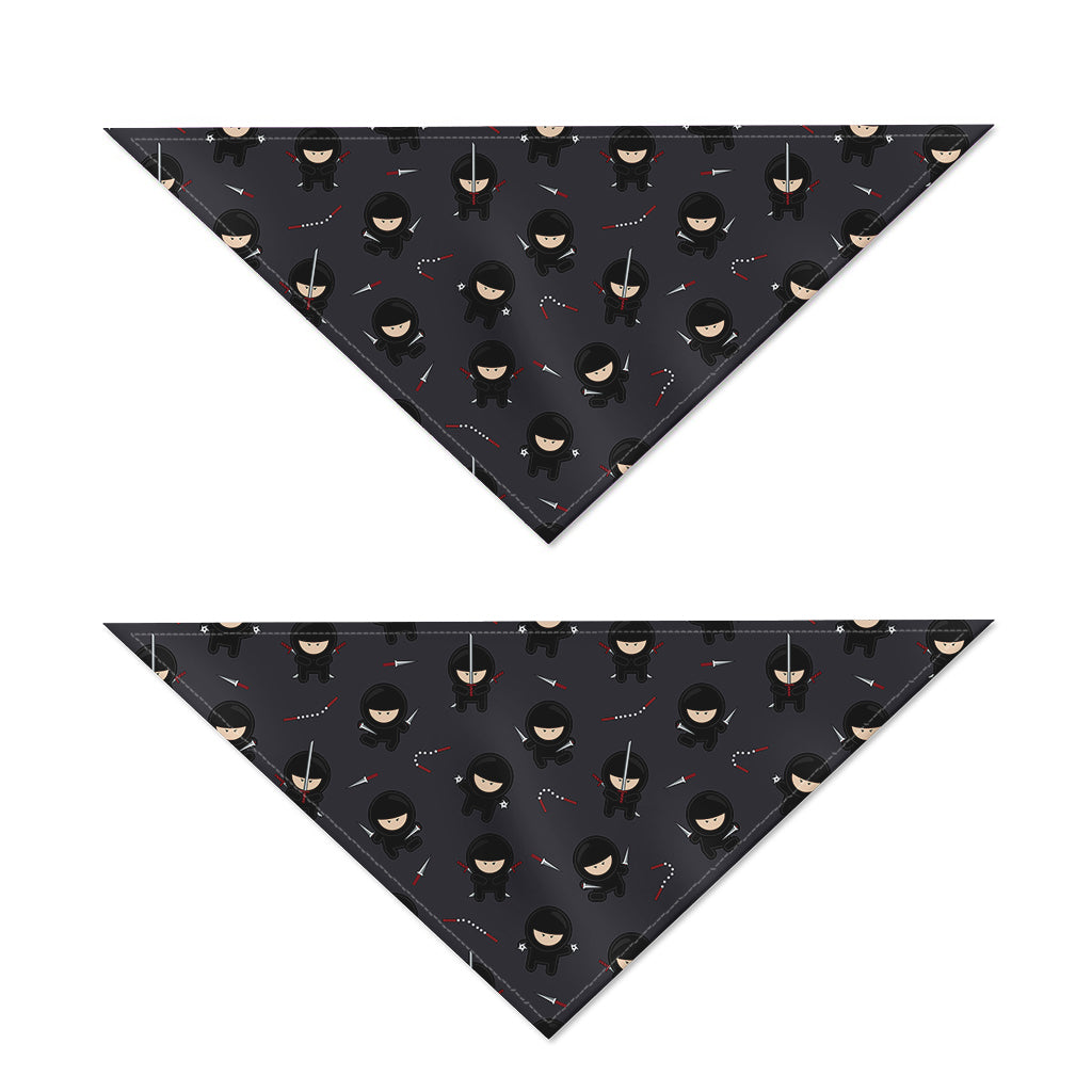 Little Ninja Pattern Print Dog Bandana
