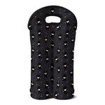 Little Ninja Pattern Print Double Neoprene Wine Tote