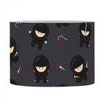Little Ninja Pattern Print Drum Lamp Shade