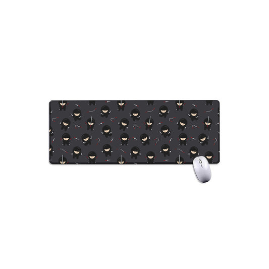 Little Ninja Pattern Print Extended Mouse Pad