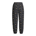 Little Ninja Pattern Print Fleece Lined Knit Pants