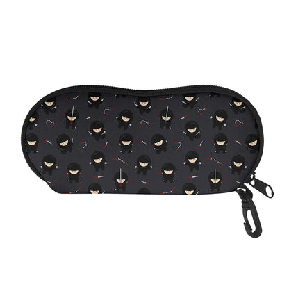 Little Ninja Pattern Print Glasses Case