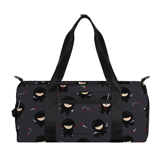 Little Ninja Pattern Print Gym Bag
