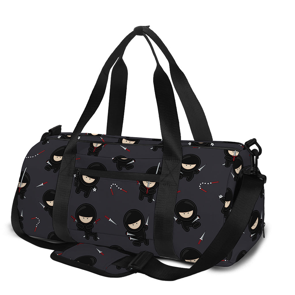 Little Ninja Pattern Print Gym Bag