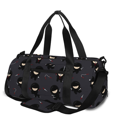 Little Ninja Pattern Print Gym Bag