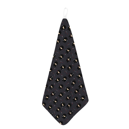 Little Ninja Pattern Print Hand Towel