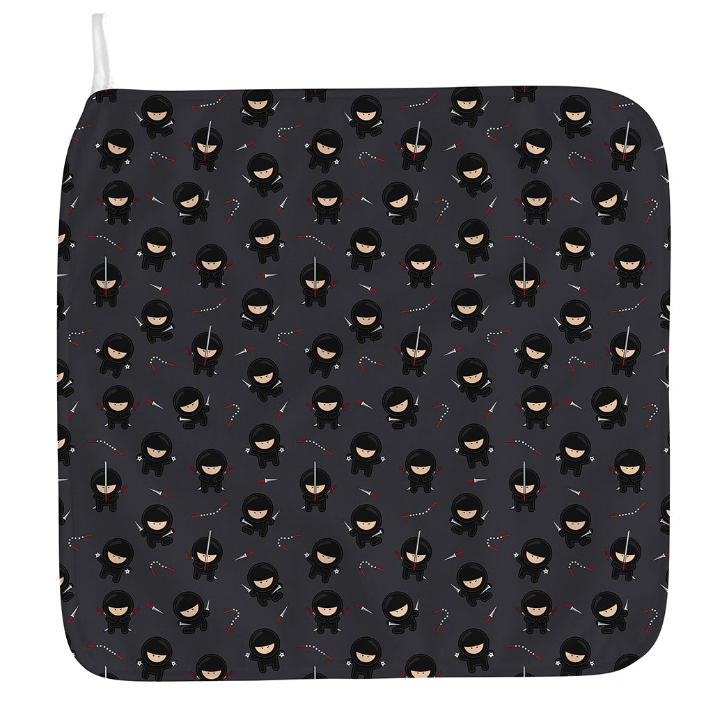 Little Ninja Pattern Print Hand Towel