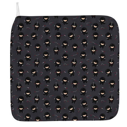 Little Ninja Pattern Print Hand Towel