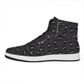 Little Ninja Pattern Print High Top Leather Sneakers