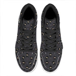 Little Ninja Pattern Print High Top Leather Sneakers