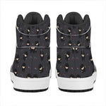 Little Ninja Pattern Print High Top Leather Sneakers