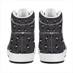 Little Ninja Pattern Print High Top Leather Sneakers