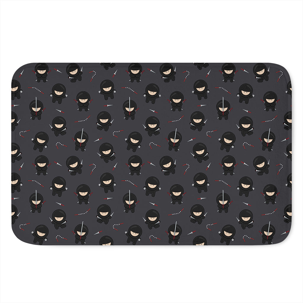 Little Ninja Pattern Print Indoor Door Mat