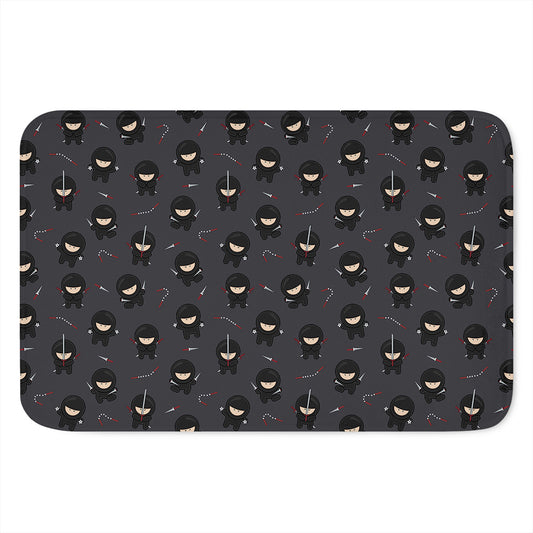 Little Ninja Pattern Print Indoor Door Mat