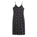 Little Ninja Pattern Print Jersey Midi Cami Dress