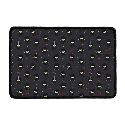 Little Ninja Pattern Print Kitchen Mat
