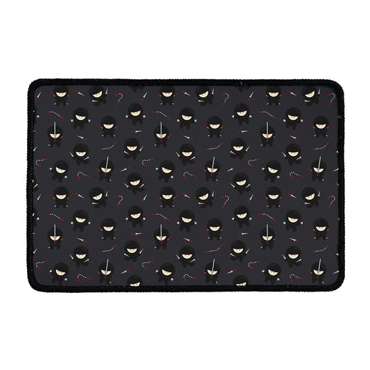 Little Ninja Pattern Print Kitchen Mat