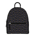 Little Ninja Pattern Print Leather Backpack