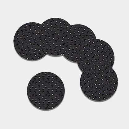 Little Ninja Pattern Print Leather Coaster Set