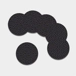 Little Ninja Pattern Print Leather Coaster Set