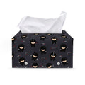 Little Ninja Pattern Print Leather Tissue Box Cover