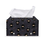 Little Ninja Pattern Print Leather Tissue Box Cover