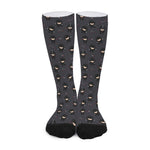 Little Ninja Pattern Print Long Socks