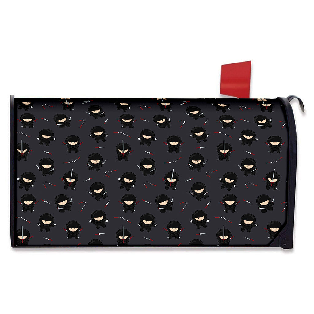 Little Ninja Pattern Print Mailbox Cover