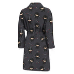 Little Ninja Pattern Print Men's Bathrobe