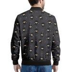 Little Ninja Pattern Print Men's Bomber Jacket
