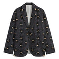 Little Ninja Pattern Print Men's Cotton Blazer