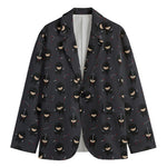 Little Ninja Pattern Print Men's Cotton Blazer