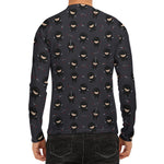 Little Ninja Pattern Print Men's Long Sleeve Rash Guard