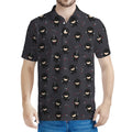 Little Ninja Pattern Print Men's Polo Shirt